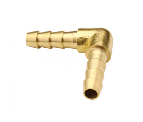 122 Mangueira de bronze Barbitting de 90 ° cotovelo